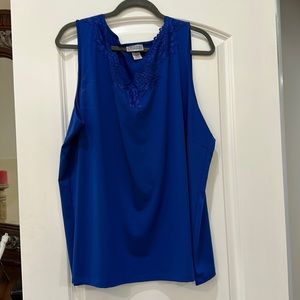 Blue Silk Tank
